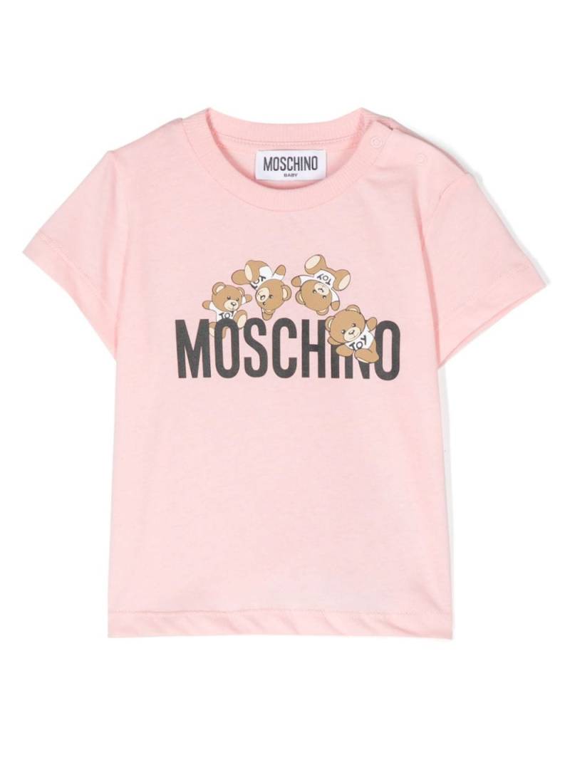 Moschino Kids Teddy Bear-print T-shirt - Pink von Moschino Kids