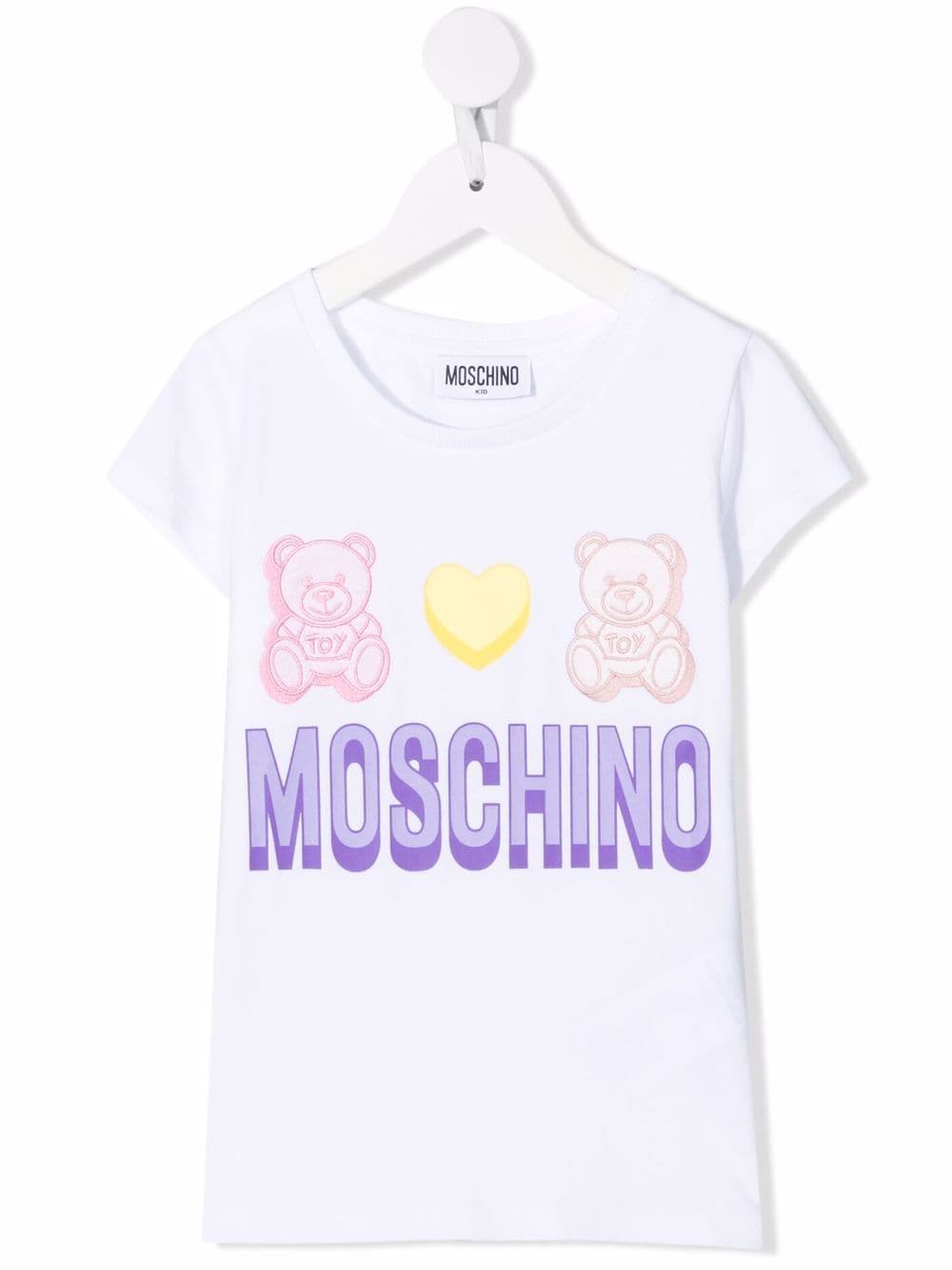 Moschino Kids Teddy Bear print T-shirt - White von Moschino Kids