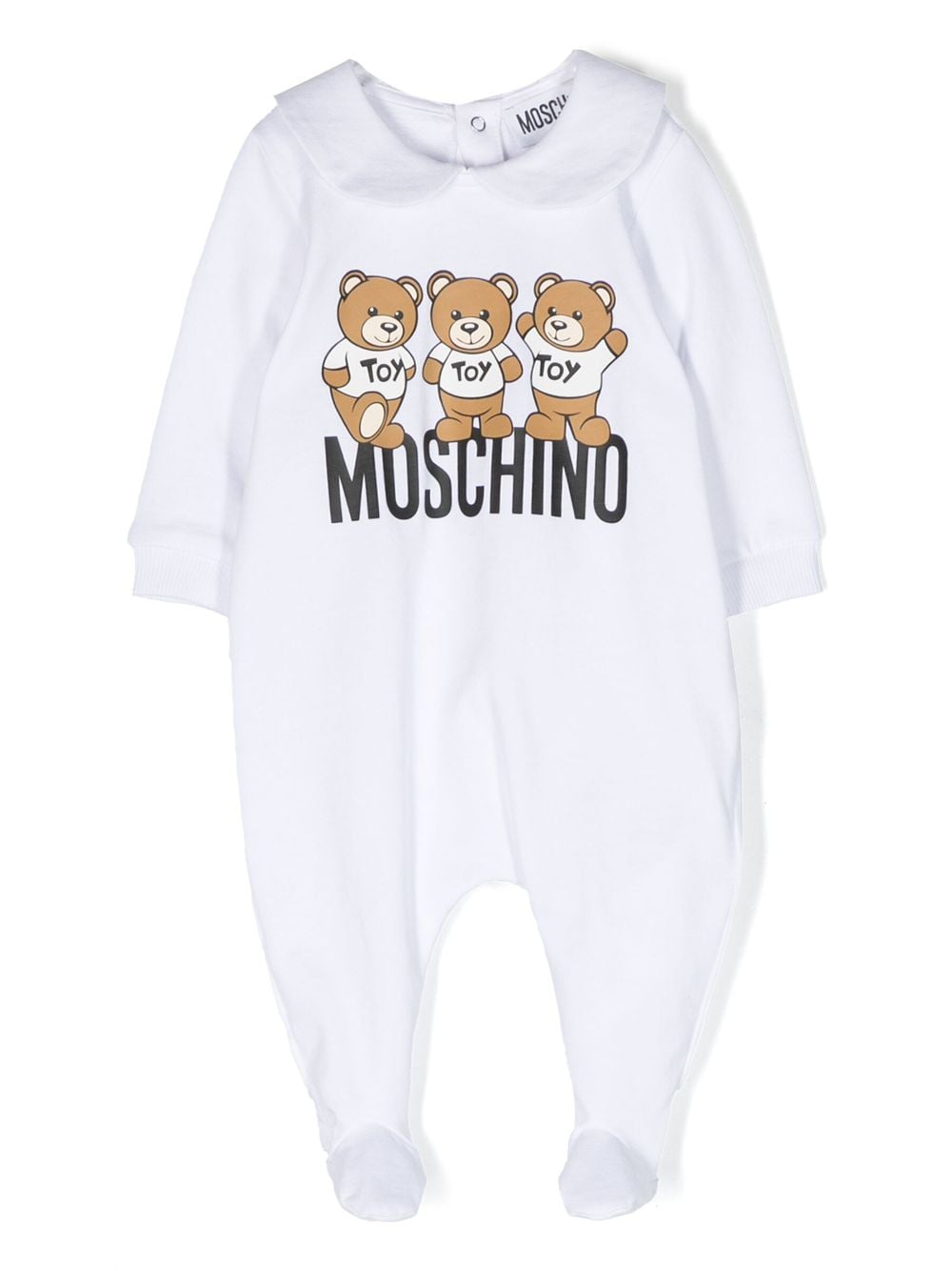 Moschino Kids Teddy Bear print body - White von Moschino Kids