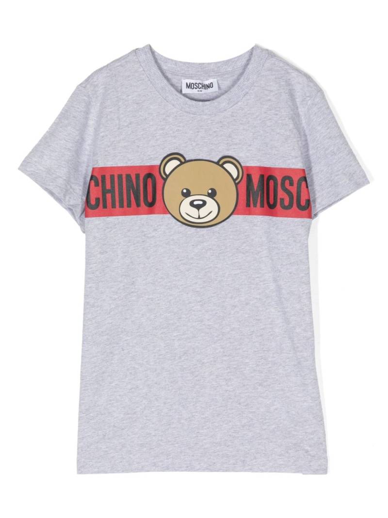 Moschino Kids Teddy Bear-print cotton T-shirt - Grey von Moschino Kids