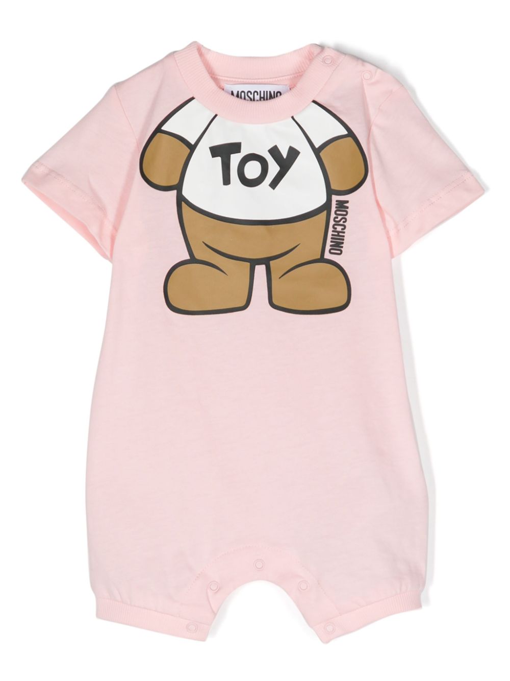 Moschino Kids Teddy-Bear-print cotton shorties - Pink von Moschino Kids