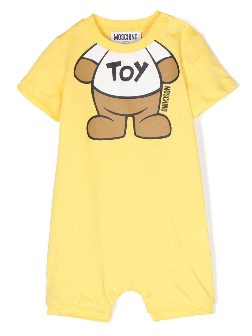 Moschino Kids Teddy Bear-print cotton shorties - Yellow von Moschino Kids