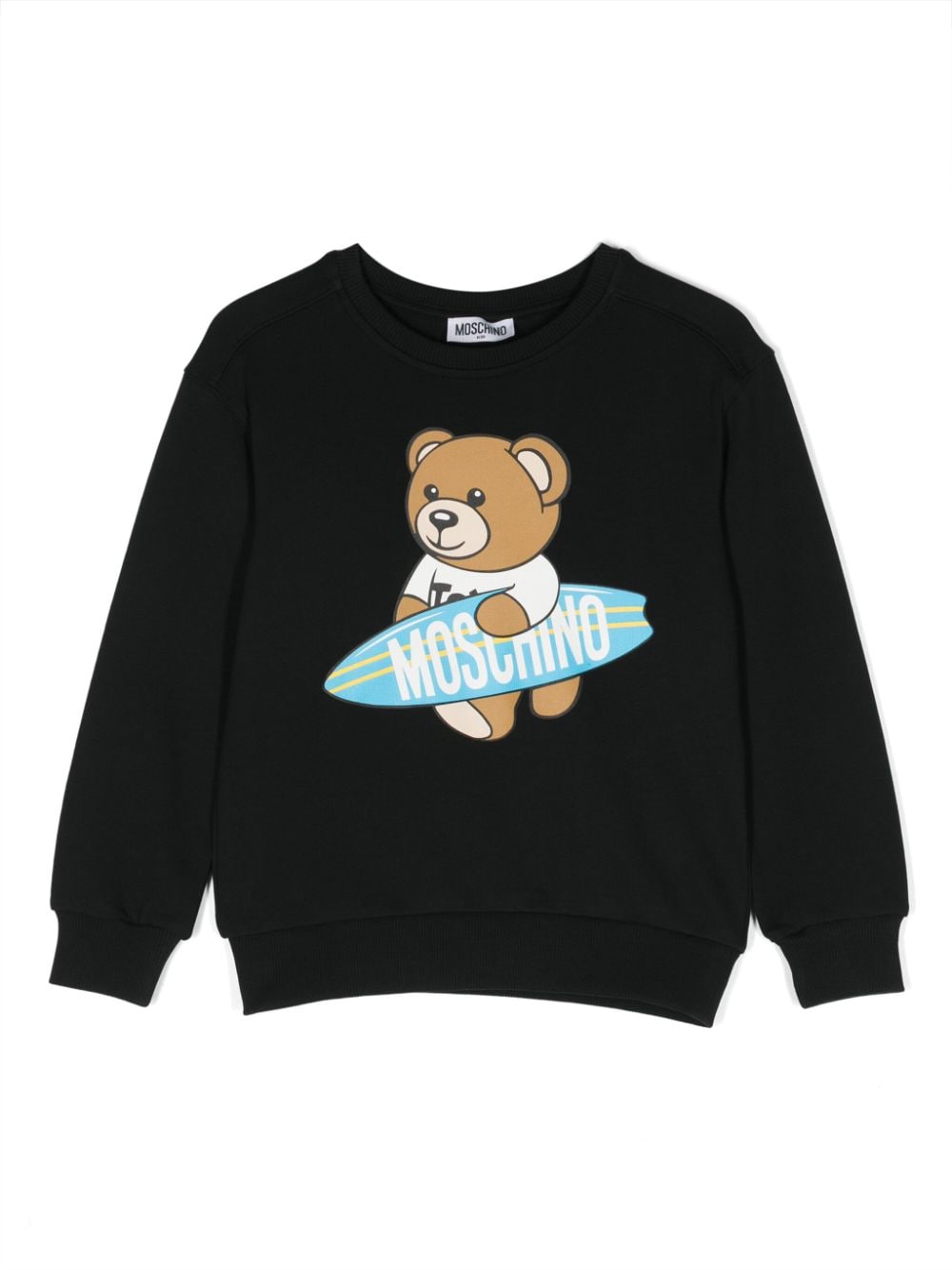 Moschino Kids Teddy Bear-print cotton sweatshirt - Black von Moschino Kids