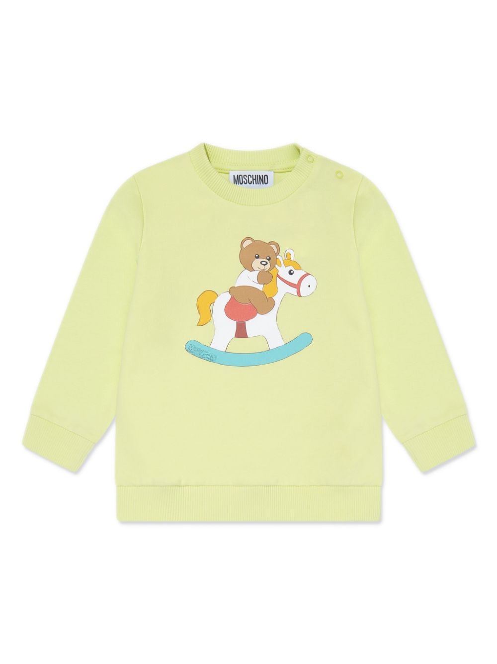 Moschino Kids Teddy Bear-print cotton sweatshirt - Yellow von Moschino Kids