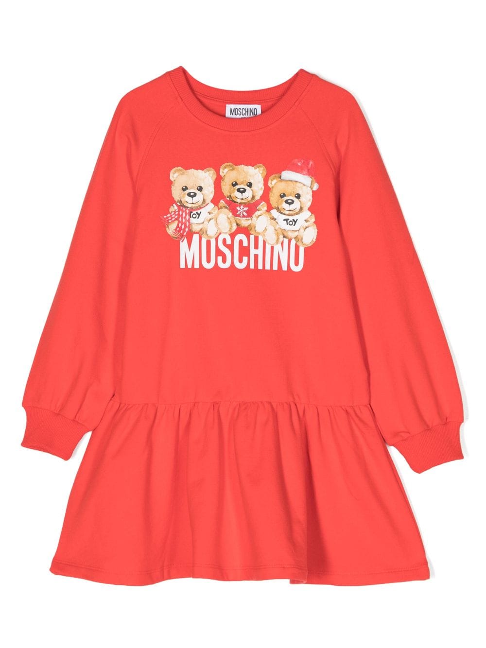 Moschino Kids Teddy Bear-print dress - Red von Moschino Kids