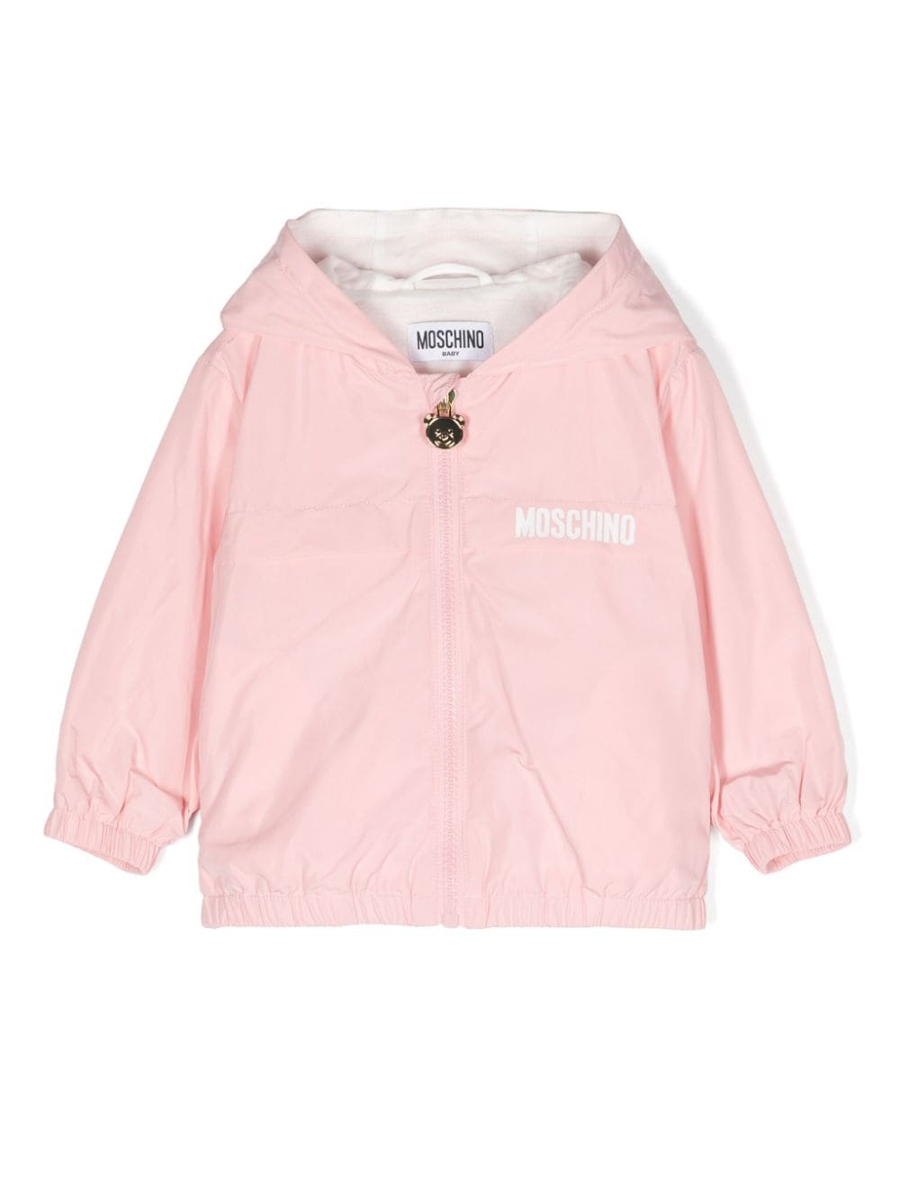 Moschino Kids Teddy Bear-print hooded jacket - Pink von Moschino Kids