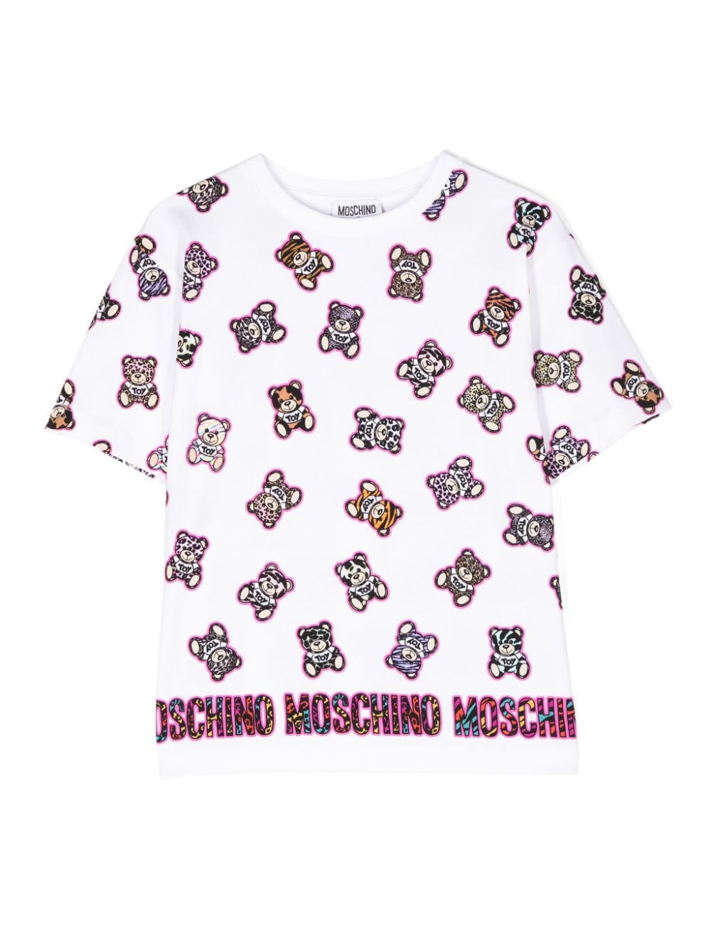 Moschino Kids Teddy Bear-print jersey T-shirt - White von Moschino Kids