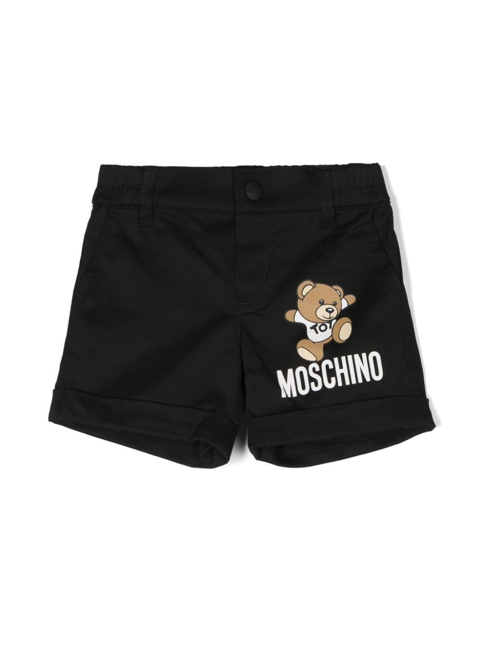 Moschino Kids Teddy Bear-print shortd - Black von Moschino Kids