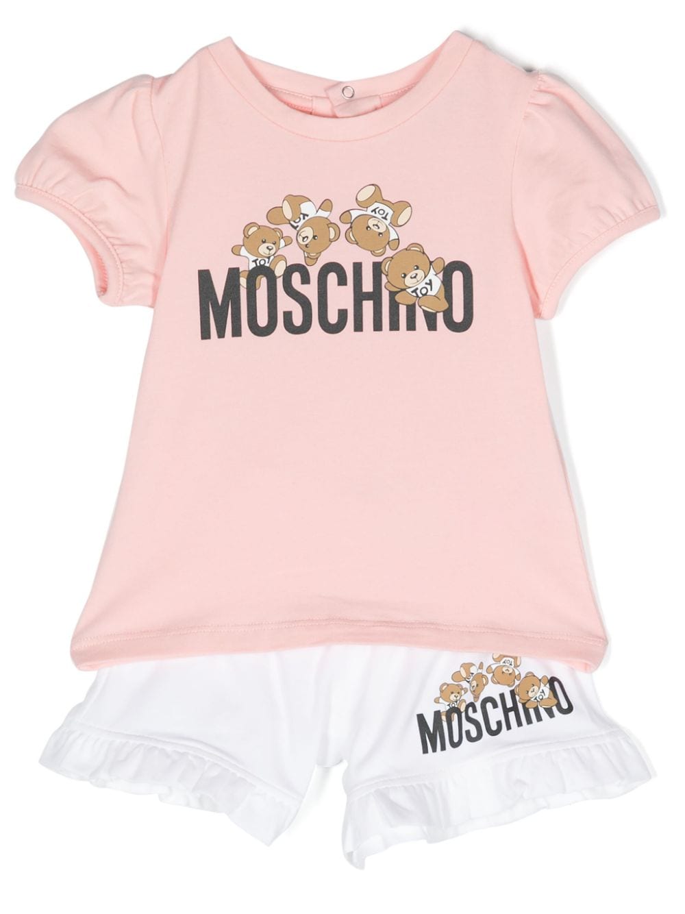 Moschino Kids Teddy Bear-print shorts set - White von Moschino Kids