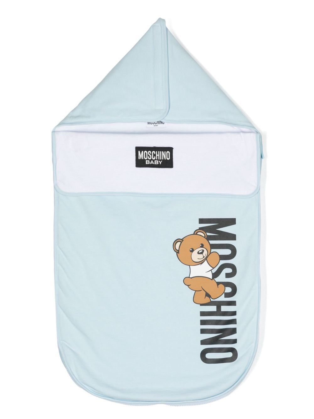 Moschino Kids Teddy-Bear-print sleep bag - Blue von Moschino Kids