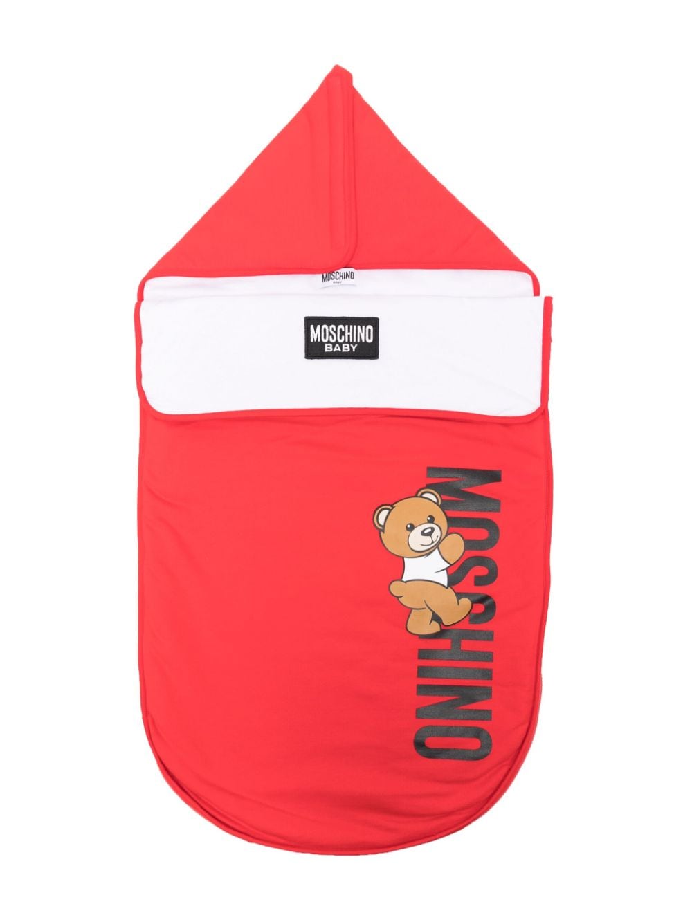 Moschino Kids Teddy Bear-print sleep bag - Red von Moschino Kids