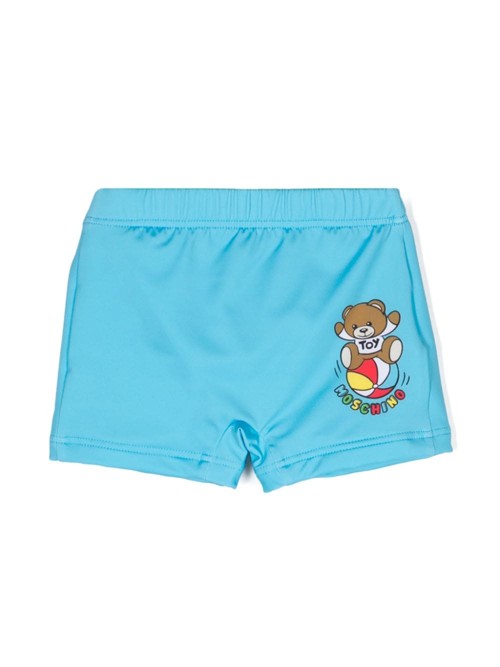 Moschino Kids Teddy Bear-print stretch swim shorts - Blue von Moschino Kids