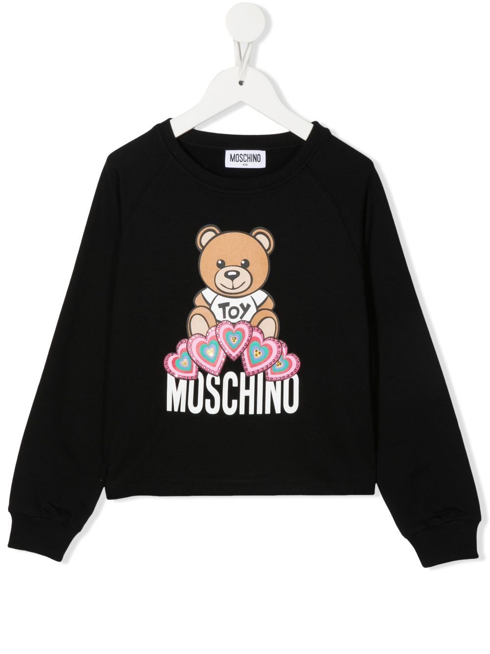 Moschino Kids Teddy Bear-print sweatshirt - Black von Moschino Kids