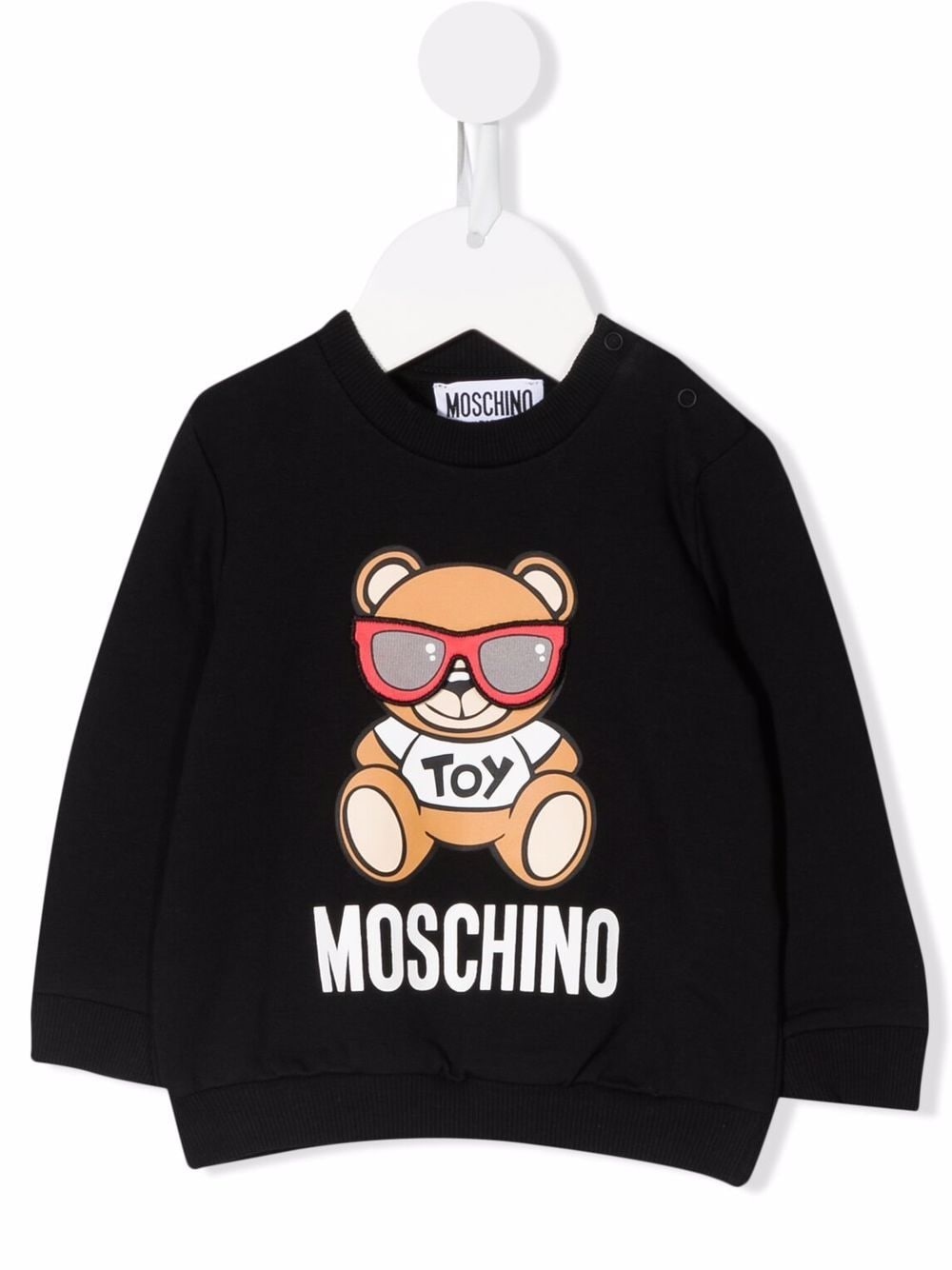 Moschino Kids Teddy Bear print sweatshirt - Black von Moschino Kids