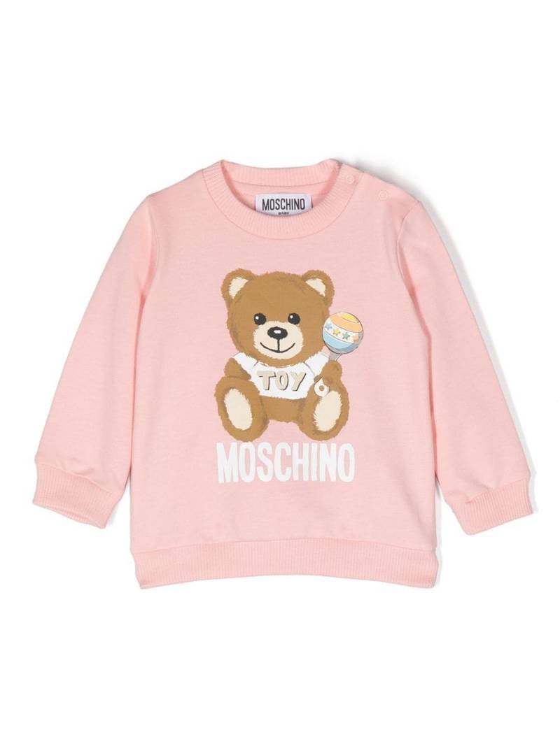Moschino Kids Teddy Bear-print sweatshirt - Pink von Moschino Kids