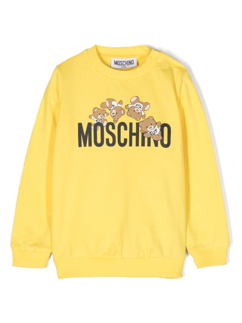 Moschino Kids Teddy Bear-print sweatshirt - Yellow von Moschino Kids