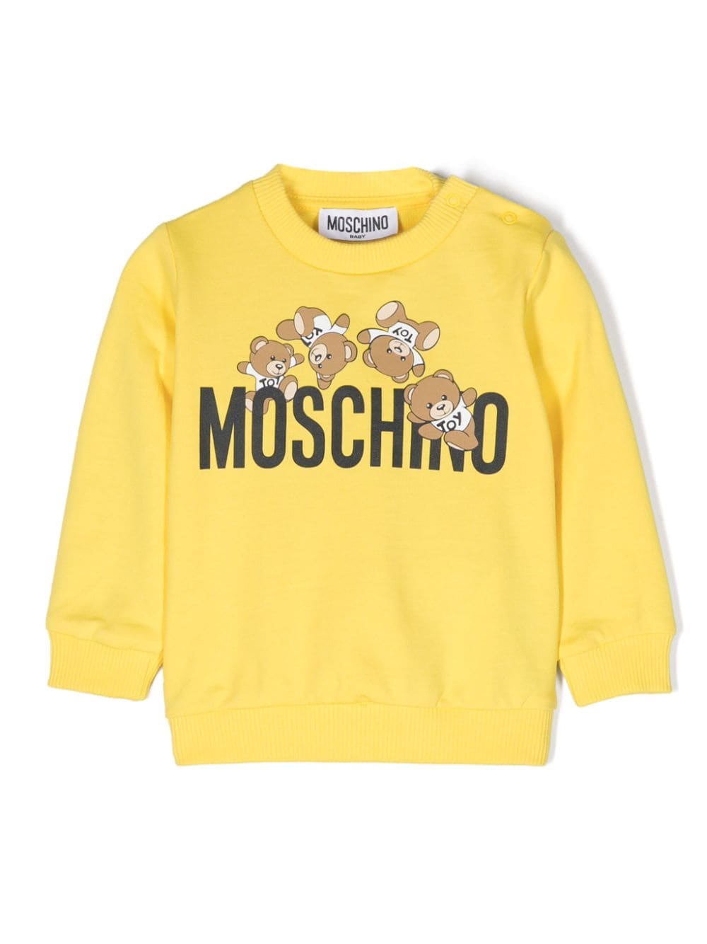 Moschino Kids Teddy Bear-print sweatshirt - Yellow von Moschino Kids