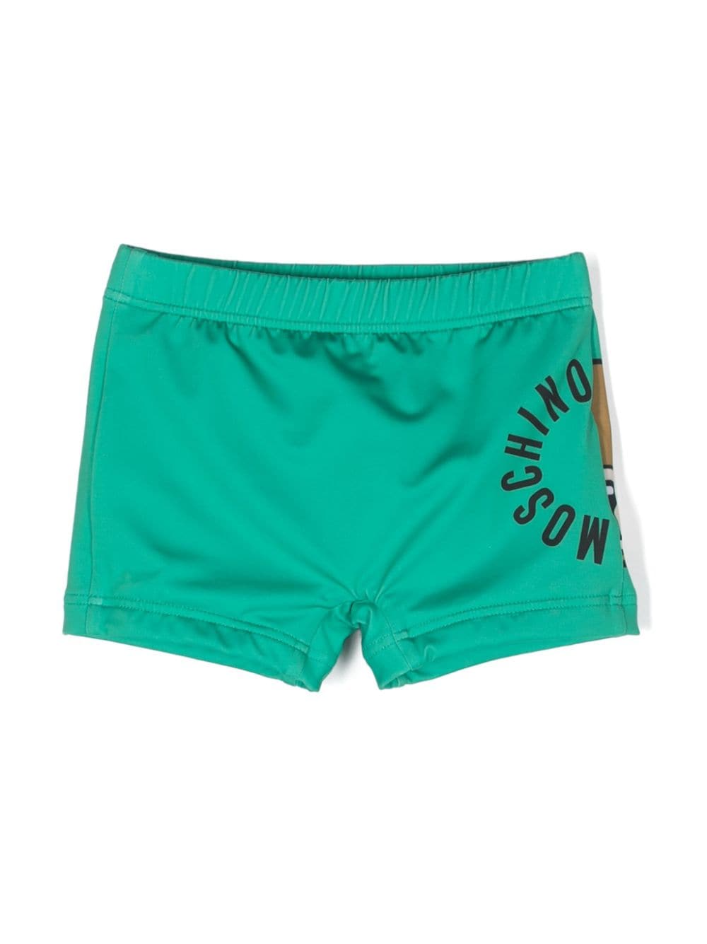 Moschino Kids Teddy Bear print swim trunks - Green von Moschino Kids