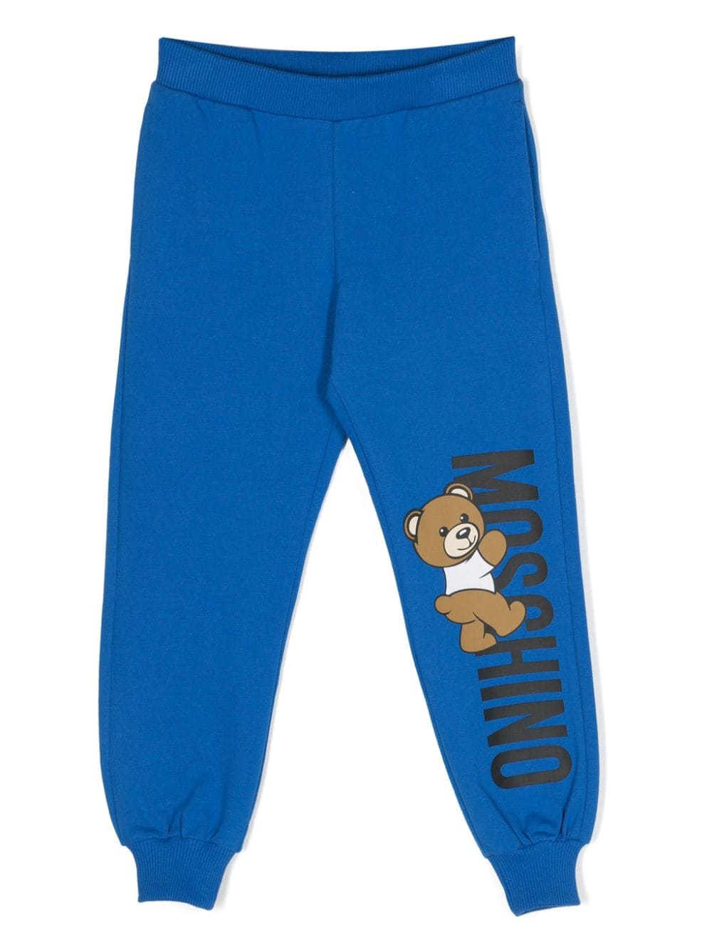 Moschino Kids Teddy Bear-print track pants - Blue von Moschino Kids