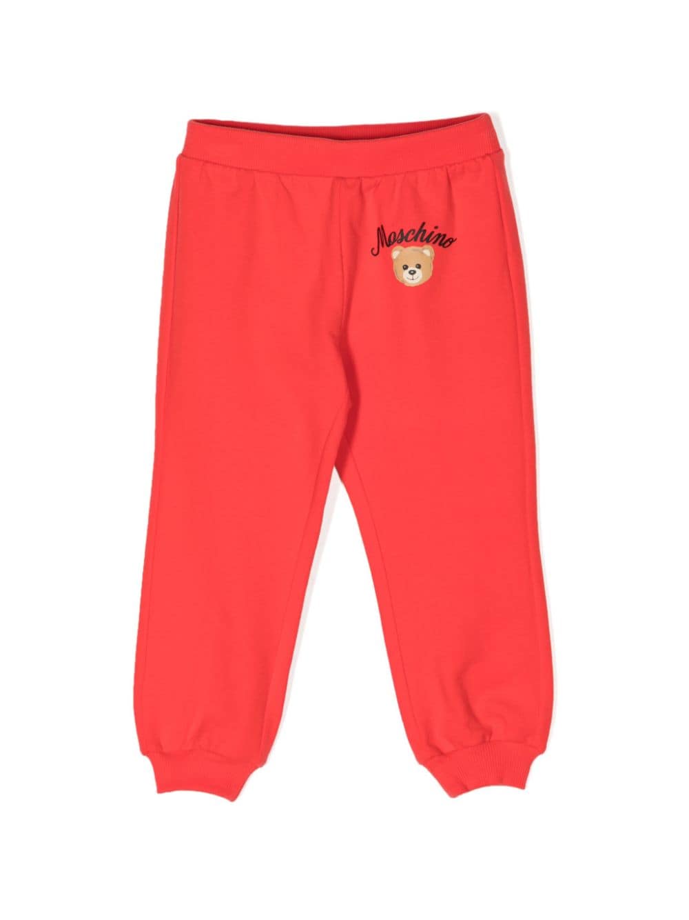 Moschino Kids Teddy Bear-print track pants - Red von Moschino Kids