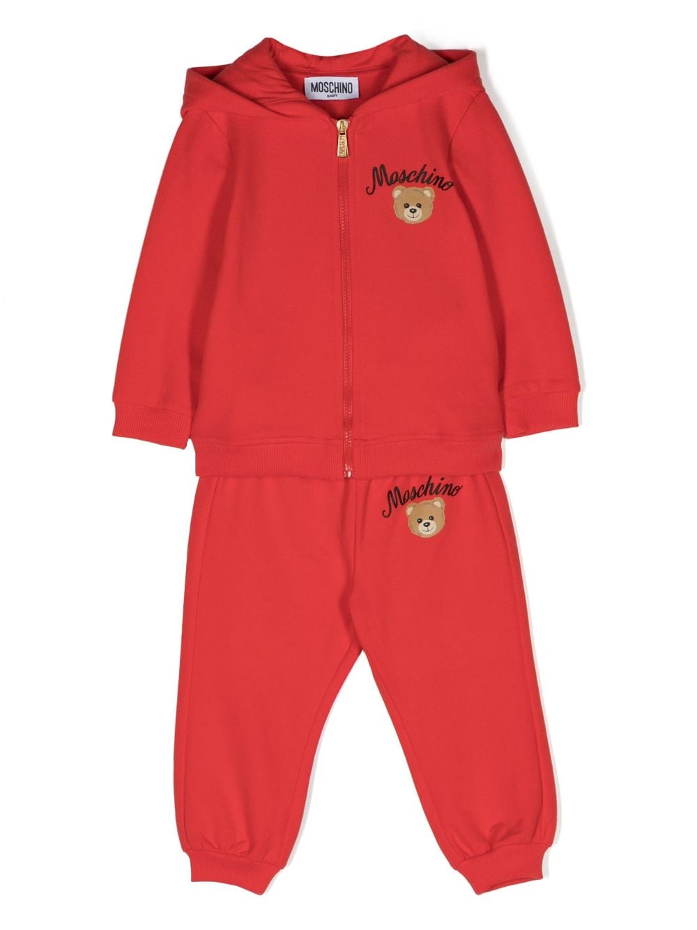 Moschino Kids Teddy Bear-print tracksuit set - Red von Moschino Kids