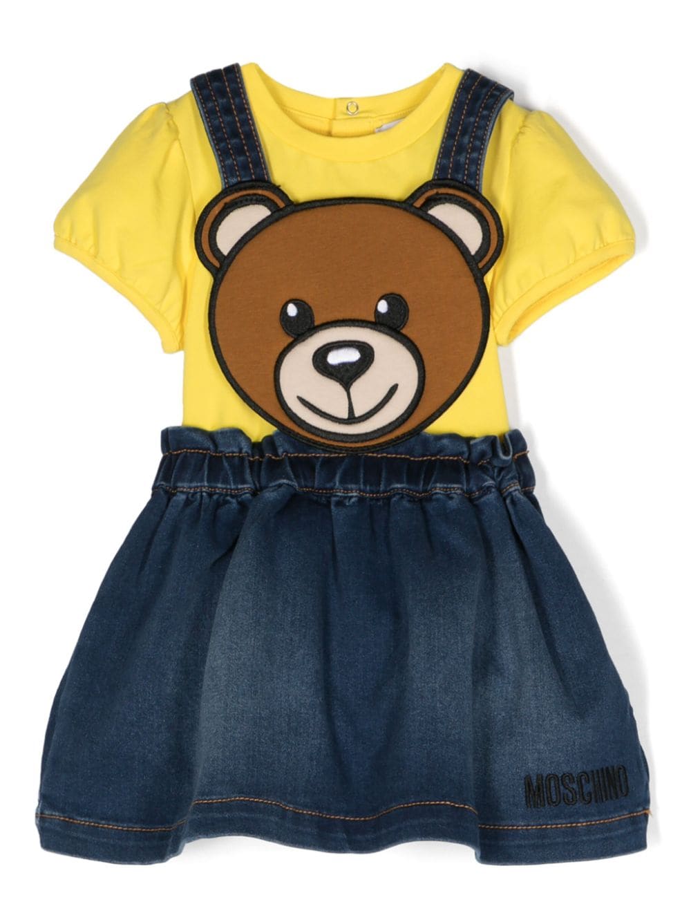 Moschino Kids Teddy Bear skirt set - Yellow von Moschino Kids