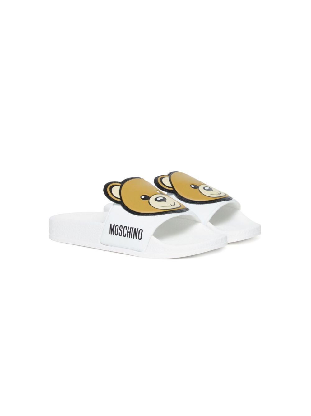 Moschino Kids Teddy Bear slides - White von Moschino Kids