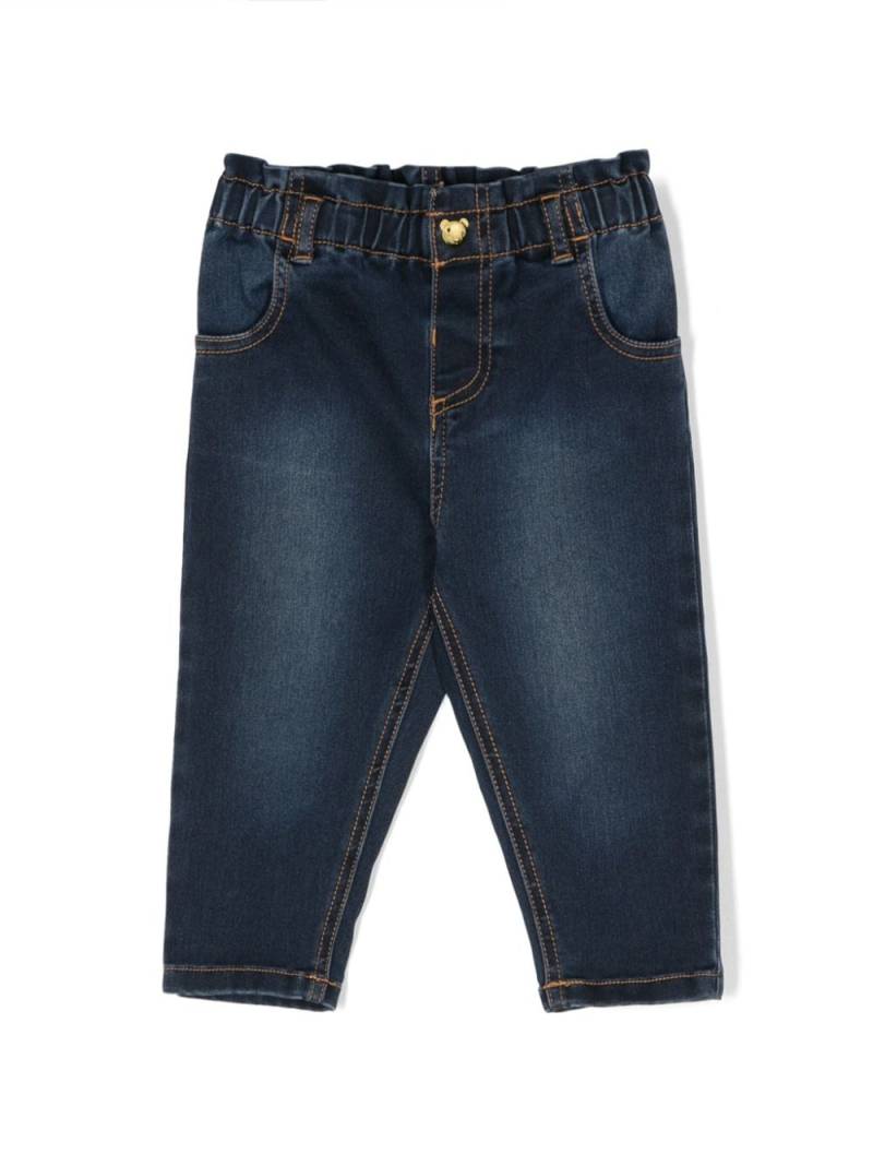 Moschino Kids Teddy Bear straight-leg jeans - Blue von Moschino Kids