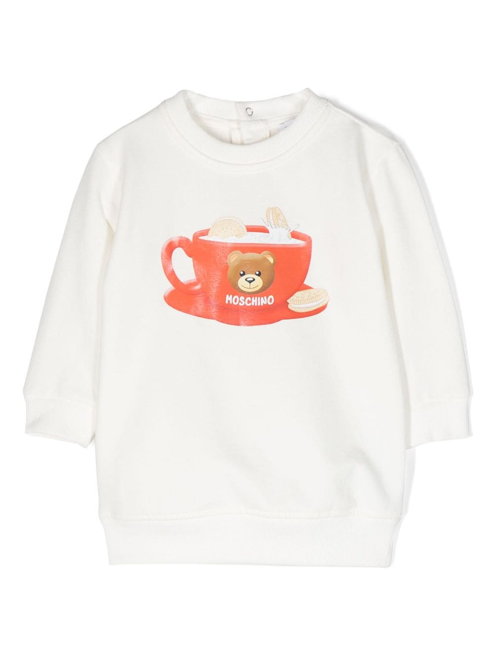 Moschino Kids Teddy Bear sweatshirt dress - White von Moschino Kids