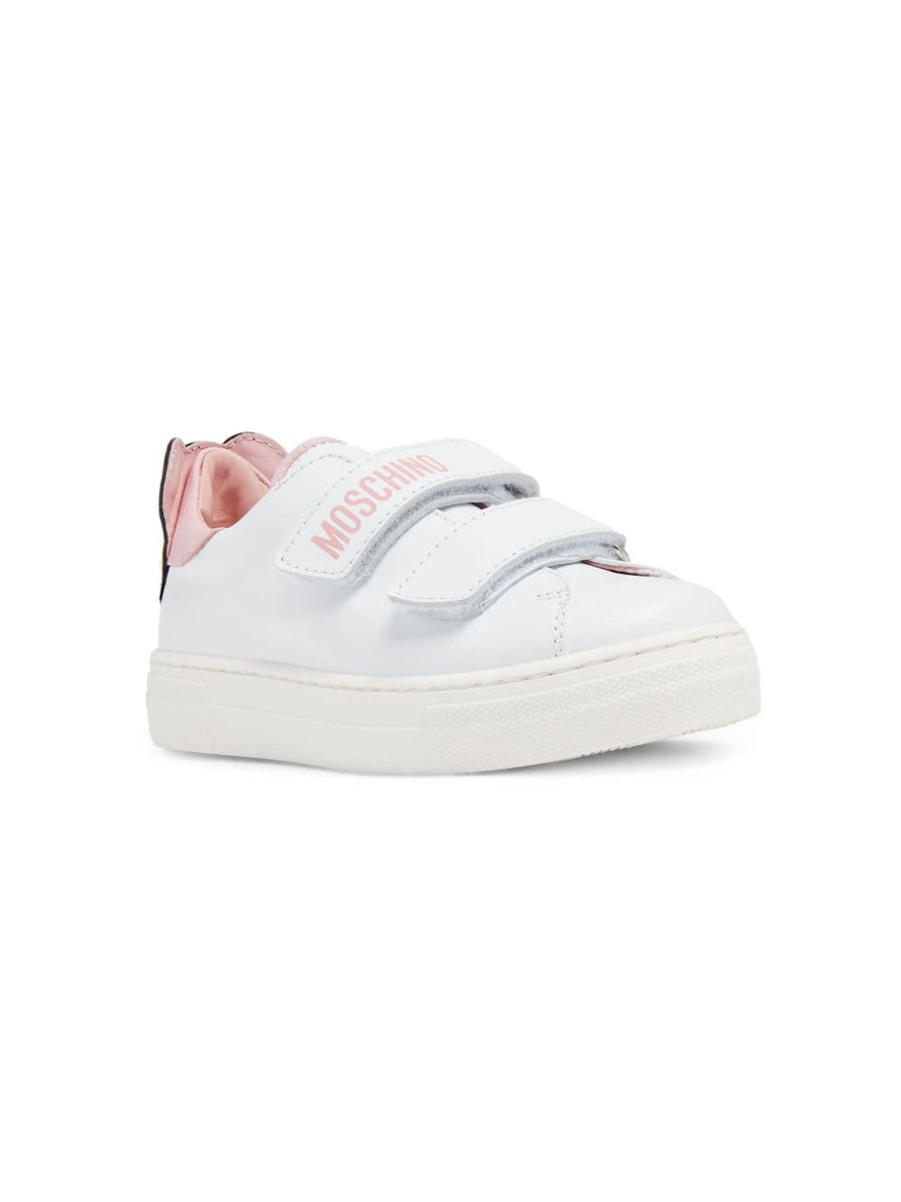 Moschino Kids Teddy Bear touch-strap sneakers - White von Moschino Kids