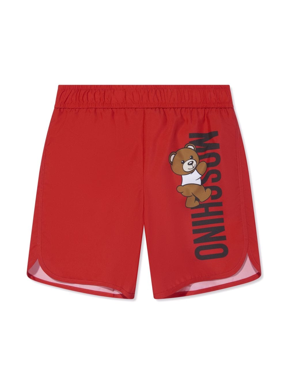 Moschino Kids Teddy Logo shorts - Red von Moschino Kids
