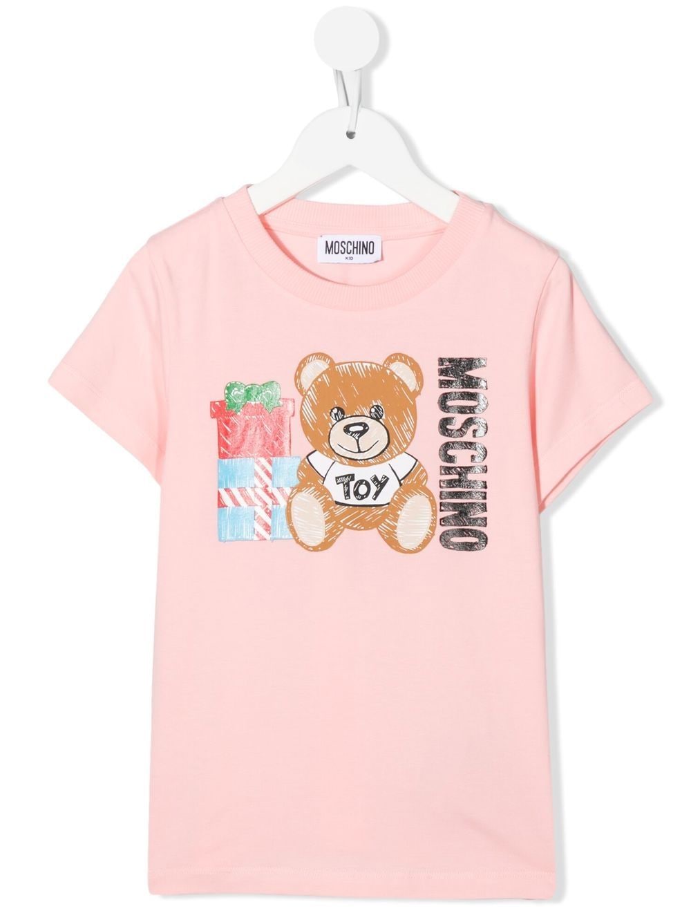 Moschino Kids Teddy logo-print T-shirt - Pink von Moschino Kids