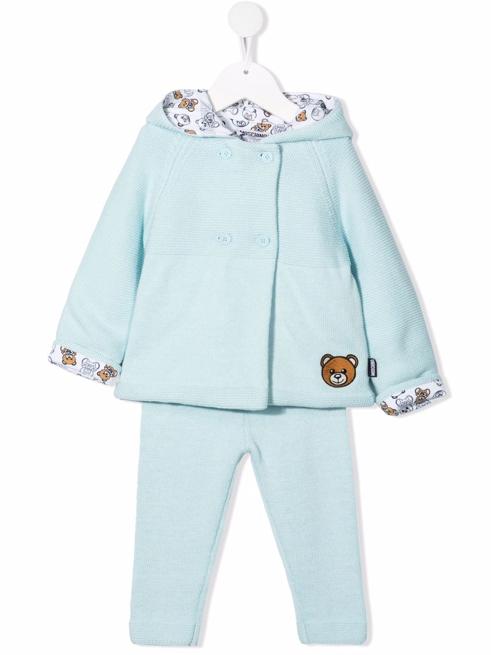 Moschino Kids Toy-Bear detail set - Blue von Moschino Kids