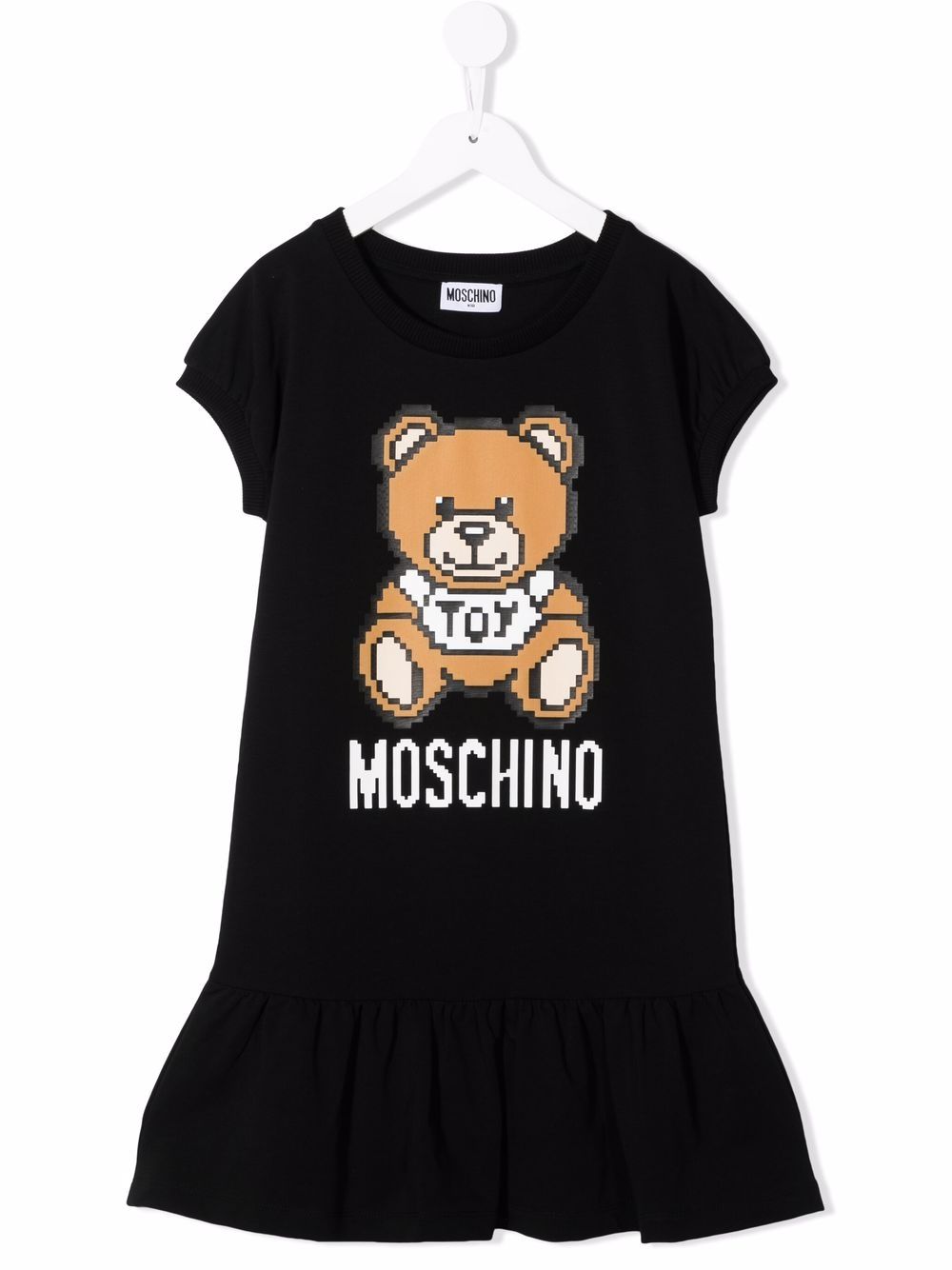 Moschino Kids Toy Bear print dress - Black von Moschino Kids