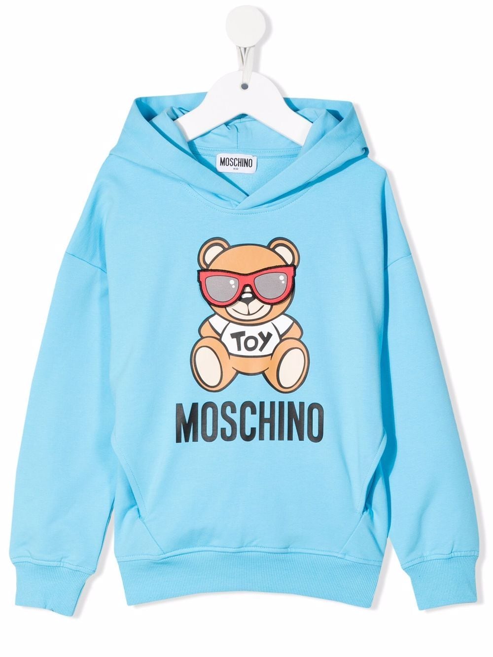 Moschino Kids Toy Bear print hoodie - Blue von Moschino Kids