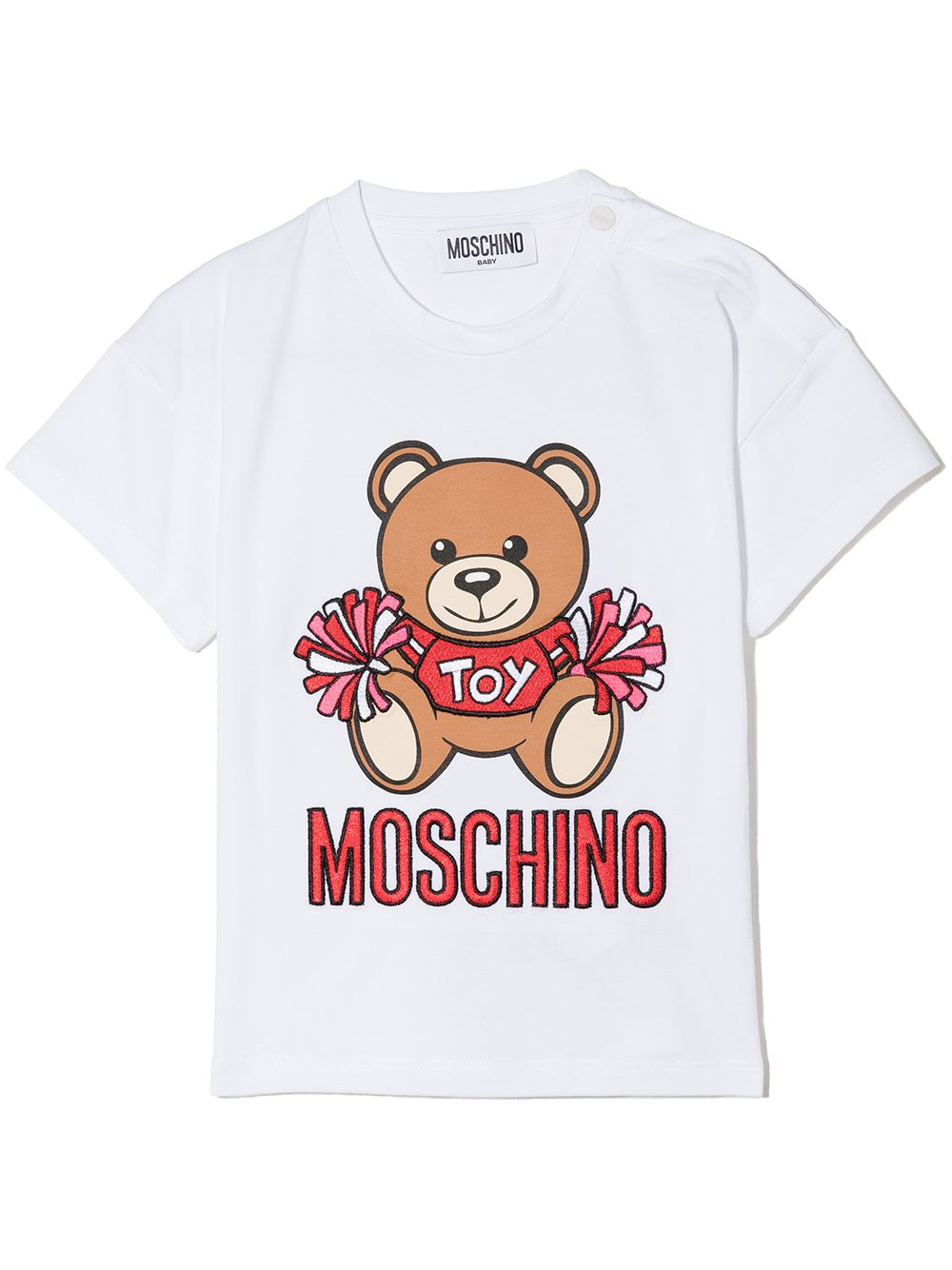 Moschino Kids bear-motif T-shirt - White von Moschino Kids