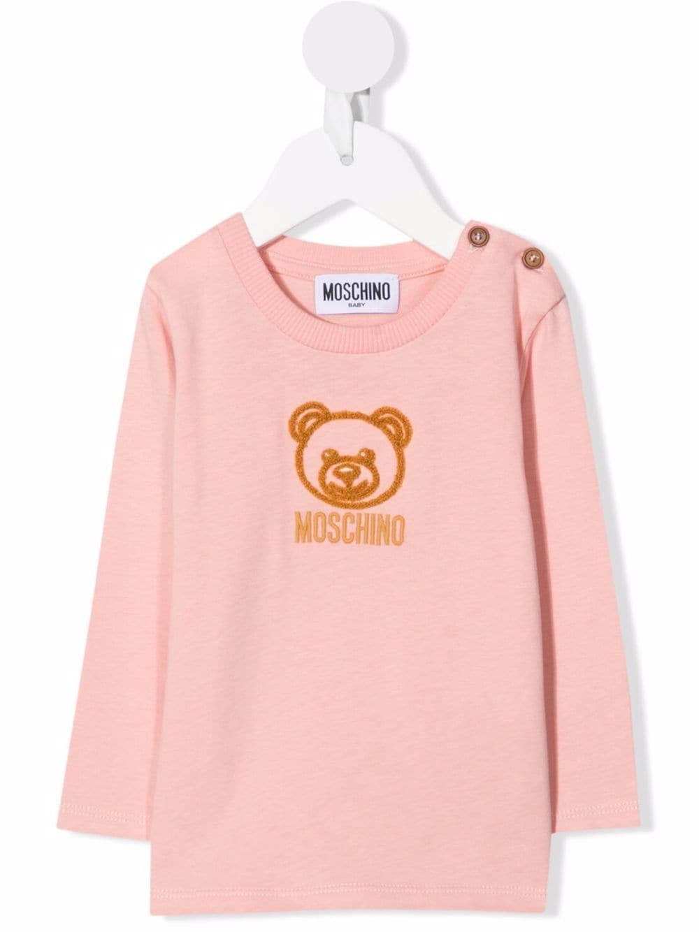 Moschino Kids embroidered Teddy bear T-shirt - Pink von Moschino Kids