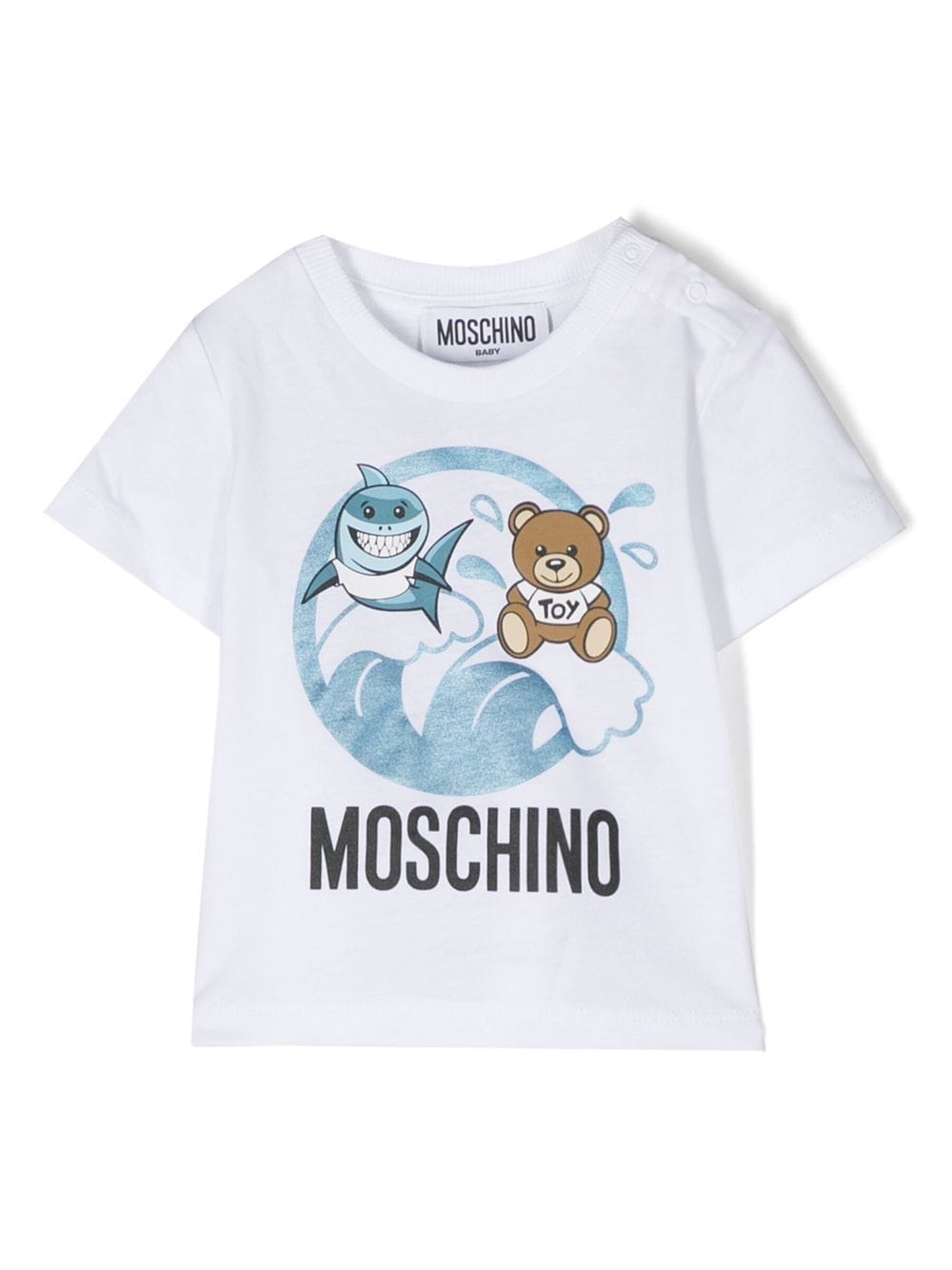 Moschino Kids graphic-print cotton T-shirt - White von Moschino Kids