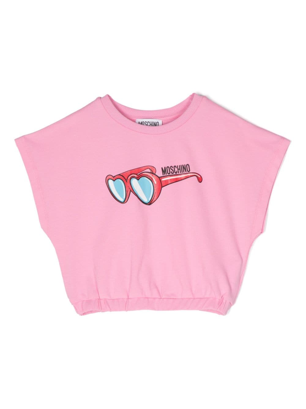Moschino Kids graphic-print piqué T-shirt - Pink von Moschino Kids