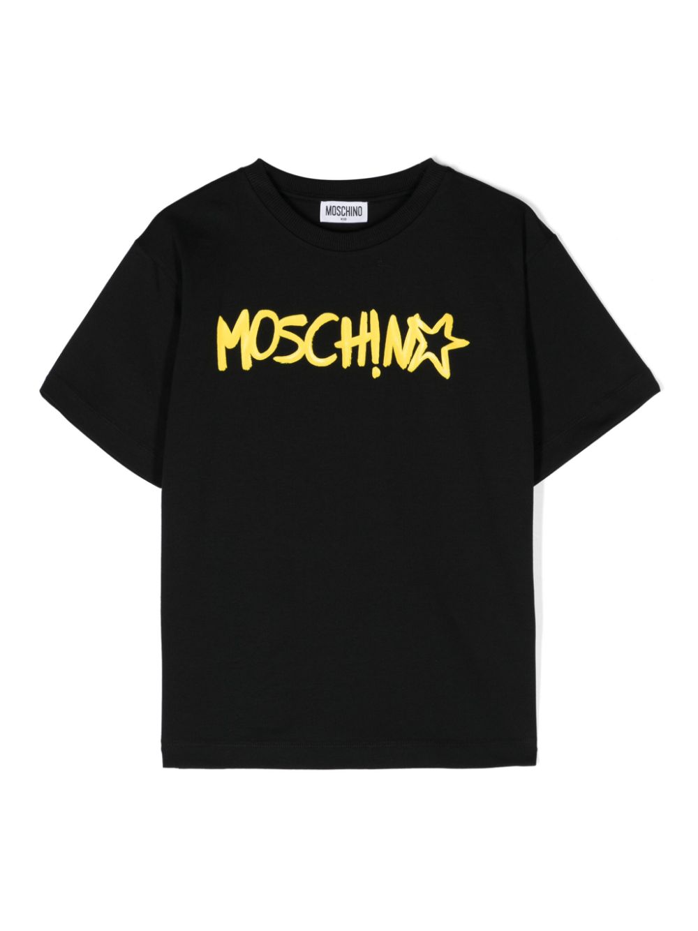 Moschino Kids logo-appliqué cotton T-shirt - Black von Moschino Kids