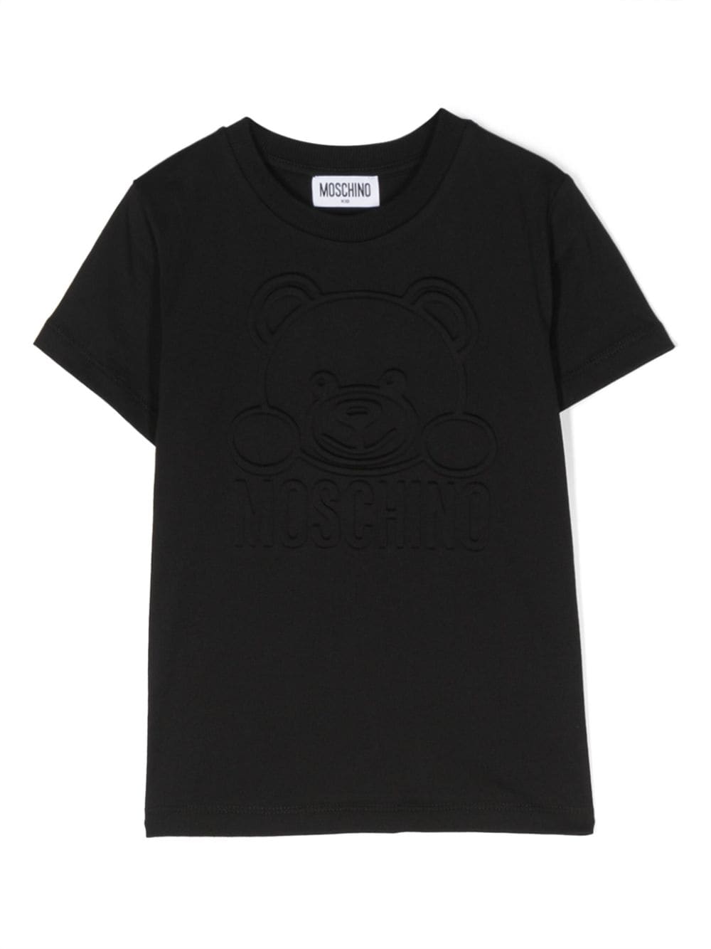 Moschino Kids logo-embossed cotton T-shirt - Black von Moschino Kids