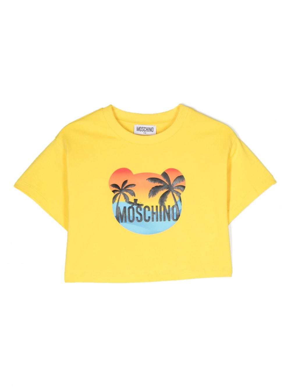 Moschino Kids logo-print T-shirt - Yellow von Moschino Kids