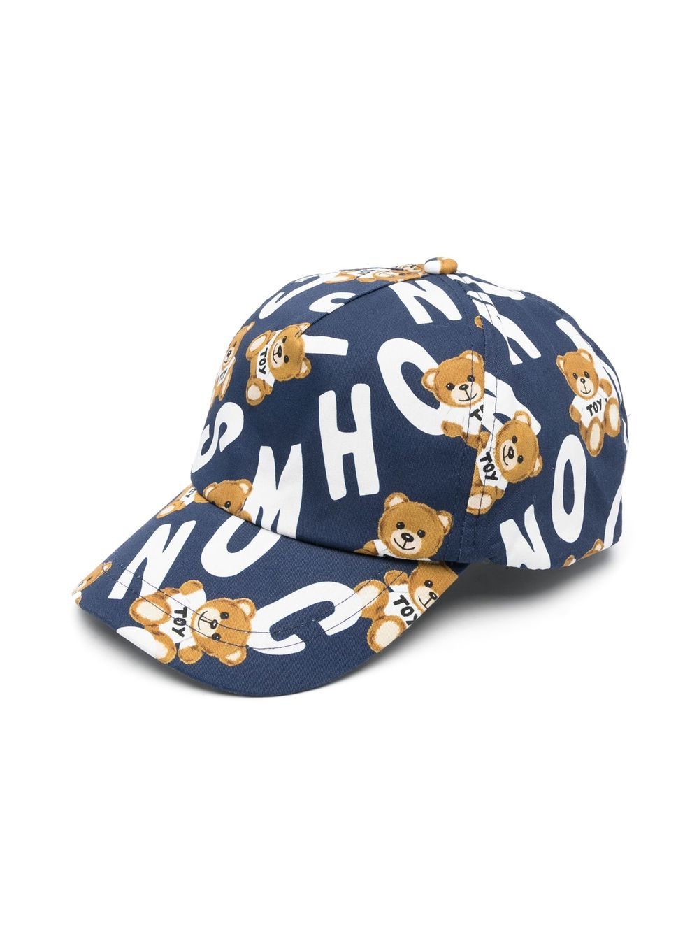 Moschino Kids logo-print baseball cap - Blue von Moschino Kids