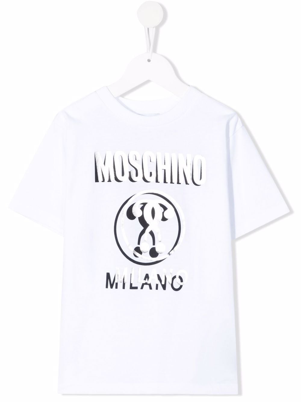 Moschino Kids logo-print cotton T-Shirt - White von Moschino Kids