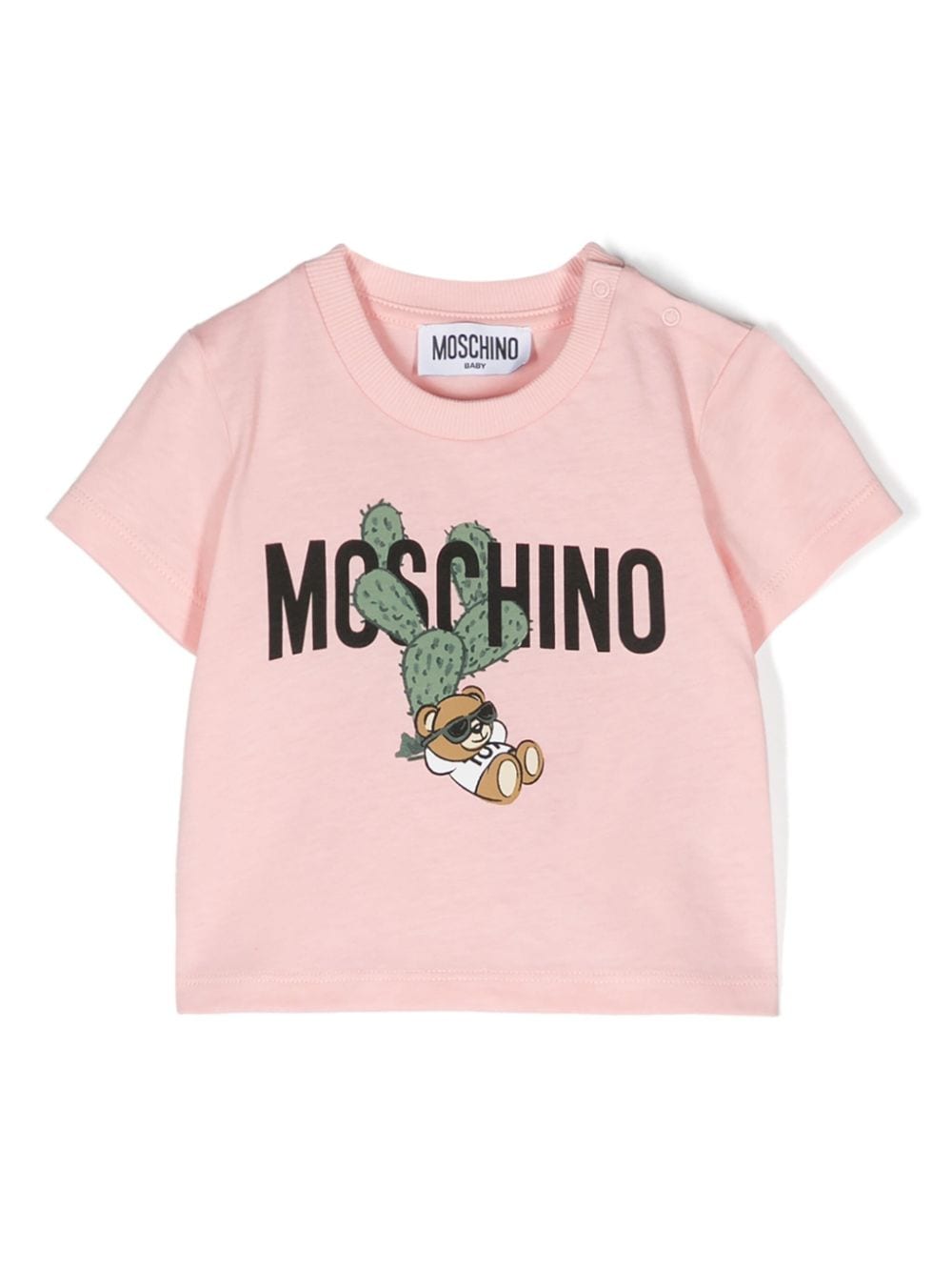 Moschino Kids logo-print cotton T-shirt - Pink von Moschino Kids