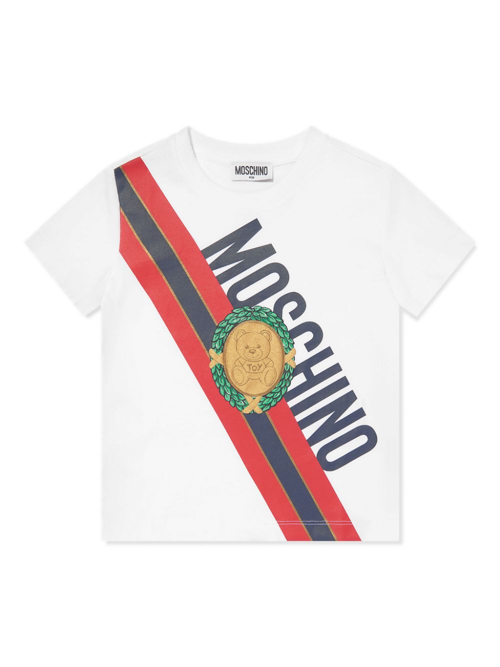 Moschino Kids logo-print cotton T-shirt - White von Moschino Kids