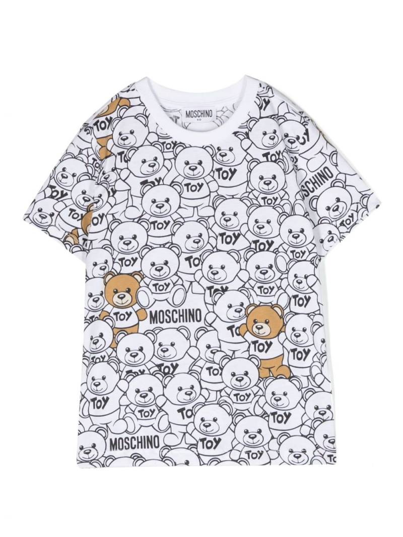 Moschino Kids logo-print cotton T-shirt - White von Moschino Kids