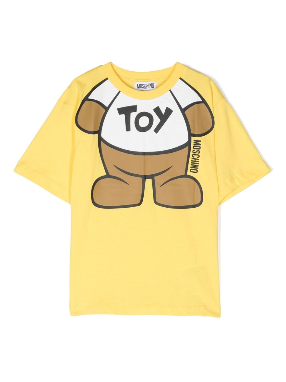 Moschino Kids logo-print cotton T-shirt - Yellow von Moschino Kids