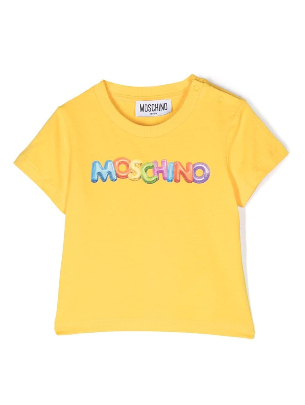 Moschino Kids logo-print cotton T-shirt - Yellow von Moschino Kids