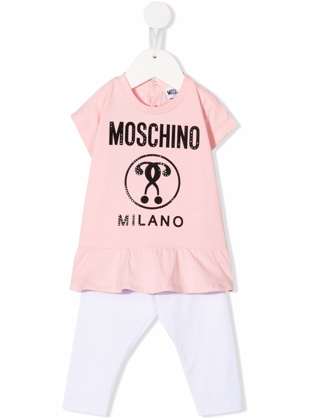 Moschino Kids logo-print cotton-blend set - Pink von Moschino Kids